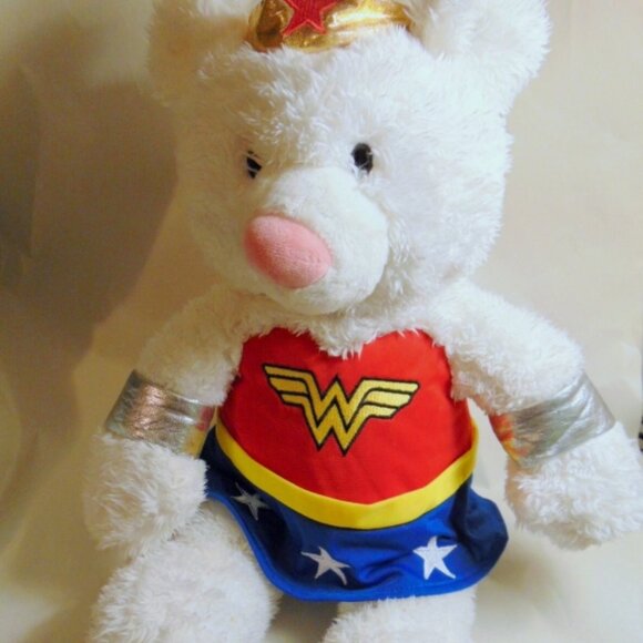 Gund Wonder Woman Teddy Bear Plush 18" Stuffed Animal Doll Toy DC Comics - Picture 1 of 5